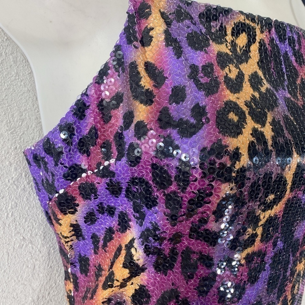 Superdown Elena Multicolor Sequin Bodycon Mini Dress Small S D26 - Picture 5 of 12